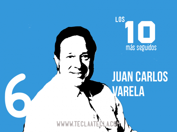 Juan Carlos Varela- Los 10 más seguidos en Redes Sociales